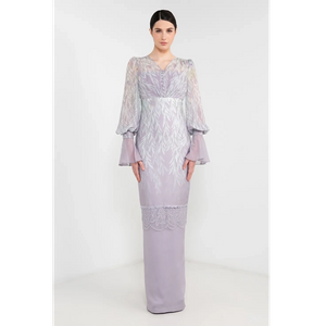 SIPO Eid Wholesale Fesyen Baju Embroidered Dress Muslim Women Dresses Chiffon Modern Baju Kurung