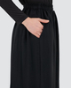 SIPO Malaysia Murah Indonesia Islamic Clothing Printed Round Neck Abaya Women's Long Robe Muslim Zipper Prayer Travel Telekung