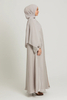 SIPO Solid Color Abaya Dubai Muslim Dresses Islamic Clothing Women EID Daily Simple Modest Wear