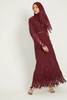 SIPO Custom Dubai Spring/Summer Dress Solid color beautifully embroidered dress gown Elegant Abaya