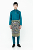 Green Teal Turquoise Baju Mlelayu