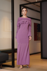 Kurung Ruffles Wrinkle Dusty Purple