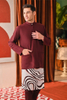 SIPO Exquisite Men's Baju Melayu Nehru Collar Seashell-Metal Buttons and Timeless Style