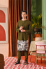 SIPO Elegant Men's Kurta with Key-Hole Neckline and Signature Button Detail