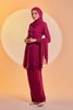 SIPO New Fashion Modern Baju Kurung 2024 with 3D Border Lace Muslim Dress Malaysia Baju Kurung Islamic Dress for Women