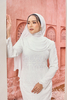 SIPO 2024 Modern Baju Kurung Manufacturer High Quality Premium Cotton Full Body Lace Muslim Women Dress