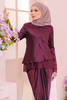 SIPO High Quality Modest Wear Malaysia Baju Kurung Mini Scallop Kurung with French Lace for Women