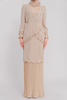 SIPO Wholesale Luxury 2024 Latest Elegant Embroidery Malaysia Modern Baju Kurung Islamic Clothing for Women 