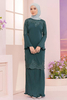 SIPO New Design Wholesale Malaysia Baju Kurung Twill Crepe Eid Women Fashion Muslim Long Sleeves Women Drerss