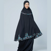 SIPO New Arrival Women's Telekung Soft Cotton Prayer Set Primrose Flowers Embroidery Design for Malaysia Women