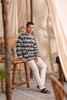 SIPO Contemporary Men's Batik Kurta Key-Hole Neckline And Button Detail Eid Malaysia Kurta