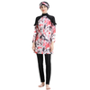 SIPO Fashionable Printing Islamic Burkini With Swiming Cap Three Pieces