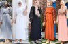 Chic Sweet Lace Middle East Arabic Dresses Tassel Trim Isalmic Clothing