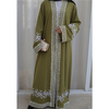 Eid Al-Fitr Middle East Islamic Dubai Stitching Lace Embroidery Cardigan Muslim Open Abaya