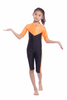 Turkish Girls Kids V-Neck Zipper Fashionable Color Stitching Design Muslim Islamic Swimsuit Swimwear