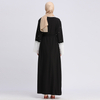 Middle East Lace Match Color Modest Open Abaya Kimono