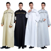 Amazon Hot Sale Pure Color Modest Full Length Round Collar Man Thobe