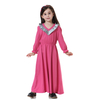 Wholesale Pakistani Elastic V-Neck Long Sleeves Muslim Islamic Kids Causal Clothing Dress Girls Abaya