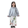 Wholesale 2 Pieces Keftan Set Islamic Clothing Maxi Skirts Set Muslim Kids Dresses For Girls