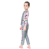 Girls Kids Swimwear Three-Piece Color Stitching Design Muslim Islamic Swimsuit Swimwear