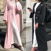 Muslim Elegant Style Cheap Muslim Kimono Islamic Clothing Women Front Open Abaya Dresses