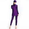 Women Plus Size Fashion Dubai Colorful Full Cover Swimming Outfit Surf Pants Set For Islamic Clothing