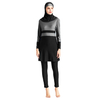 Muslim Swimsuit Five-piece Slim Conservative Swimwear Highly Elastic Stitching Beachwear