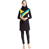 SIPO Slim Stitching Conservative Swimsuit Swimsuit Five-piece Beach Suit High Elasticity