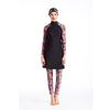 Hot Sale Printed Sportswear Three-piece Hooded Swimsuit Conservative Swimwear