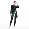 FREE SHIPPING 2020 Women's Conservative Islamic Muslim Three-Piece Sportswear Swimsuit Swimwear With Chest Pad