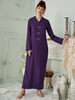 Ethnic Morocco Beading Hooded Muslim Islamic Abaya Gown Maxi Dress
