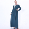 New Turkish Dress Muslim Women Chiffon Two-flower Long Skirt Modest Abaya