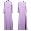 Pure Color Muslim Islamic Abaya Maxi Dress Modest Dress