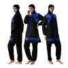 SIPO Women's Conservative Swimsuit Loose Large Size Zipper Hood Thin Three-piece Suit