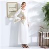 RTS Beading Embroidery Waist Tie Muslim Islamic Abaya Maxi Dress