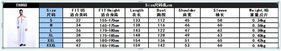Dubai Embroidery Material Breathable Summer Long Sleeve Muslim Islamic Men Clothing Robe Arab Thobes (4)