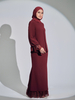 SIPO New Fasyen Design Malaysia Baju Kurung with Border Lace Islamic Clothing Muslim Dress for Women