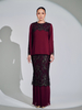 SIPO Custom Eid Latest 2024 Design Malaysia Baju Kurung Muslim Clothing Premium Chiffon with Italian Crepe Women Dress
