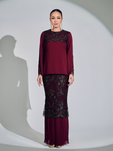 SIPO Custom Eid Latest 2024 Design Malaysia Baju Kurung Muslim Clothing Premium Chiffon with Italian Crepe Women Dress