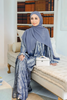 SIPO Luxury Italian Silk Abaya for Muslim Women with Handwork Embroidery And Matching Shawl