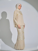 SIPO New Fashion Modern Baju Kurung 2024 Malaysia Baju Islamic Cloth Premium Chiffon with Italian Crepe Muslim Women Dress 