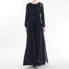 Chiffon Arabic Casual Robe Printed Loose Islamic Modest Muslim Women Maxi Dresses Abaya