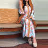  Modest Dubai Vêtements Print Borka Maxi Latest Designs Women Embroidery Muslim Dress Islamic Clothing Cotton Kimono Abaya