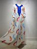  Cotton Muslim Dress Women Open Vêtements Modest Embroidery Borka Dubai Print Islamic Clothing Kimono Abaya
