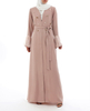 Long Sleeve Kimono Plus Size Modest Fashion Loose Casual Islamic Robe Muslim Maxi Dresses Abaya