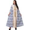  Latest Designs Embroidery Muslim Dress Women Maxi Islamic Clothing Borka Cotton Modest Print Vêtements Dubai Kimono Abaya