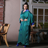  Dubai Borka Embroidery Maxi Modest Abaya Cotton Muslim Dress Islamic Clothing Women Vêtements Latest Designs Print Kimono Abaya