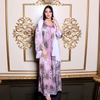  Dubai Islamic Clothing Embroidery Vêtements Women Open Fabric Borka Modest Muslim Dress Kimono Abaya
