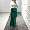 Wholesale Middle East Lace New Design Dubai Muslim Lady Modest Fashion Sheath Dress Skirt