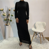 2022 European And American Fashion Foreign Trade Base Stretch Shirt Simple Slim Women's Dress